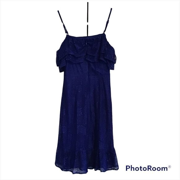 Kensie Off The Shoulder Ruffle Lace Dress - Picture 3 of 3